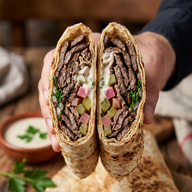 شاورما لحم عربي