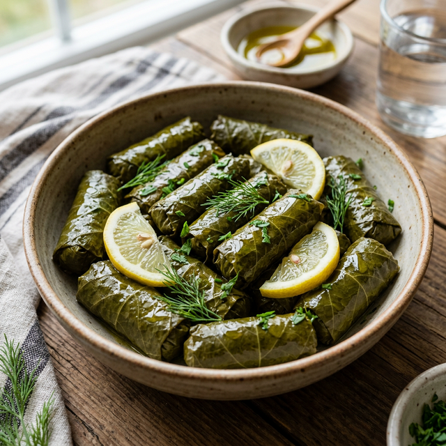 ورق عنب بالزيت